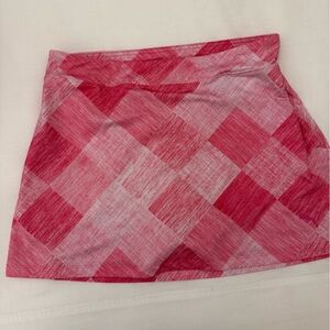 Puma Pink Checkered Golf Skirt